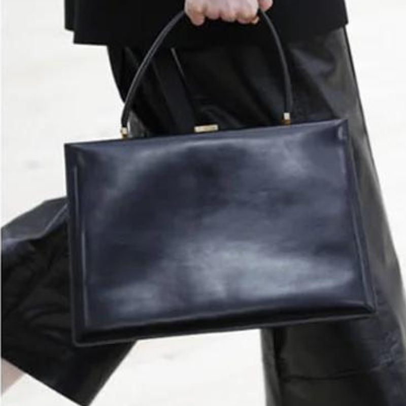 ANGIE - Sac à Main Cuir Lisse vintage