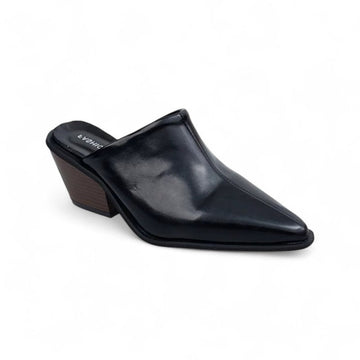 Tania - Mules Santiag Noires et Pointues pour Femme
