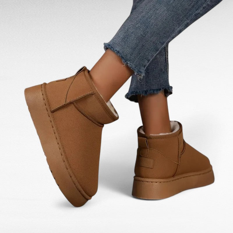 Laya - Bottes Fourrées Épaisse Femme Tendance