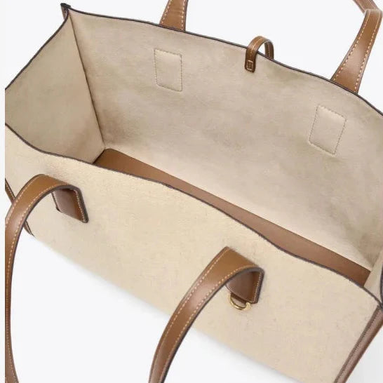 NEFTARI - Sac à main Cabas en Toile Élégant