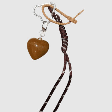 Porte-Clés en Coeur et Corde Tressée