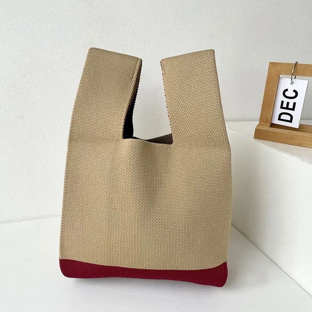FAYA - Petit Sac à Main en Toile à Noeud