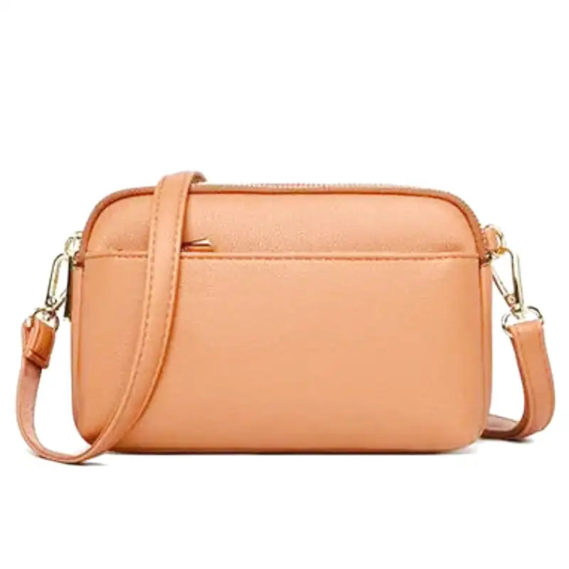 AMANDA - Petit Sac à Main Multipoches en Cuir