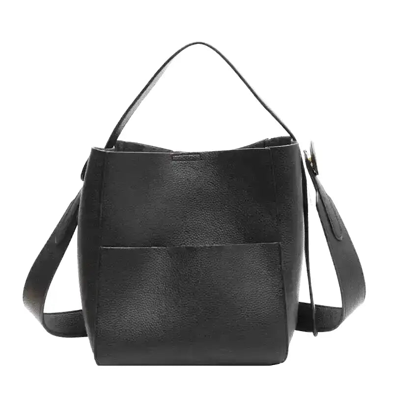 CAMILLE - Grand Sac à Main Bandoulière Cuir Souple Grainé