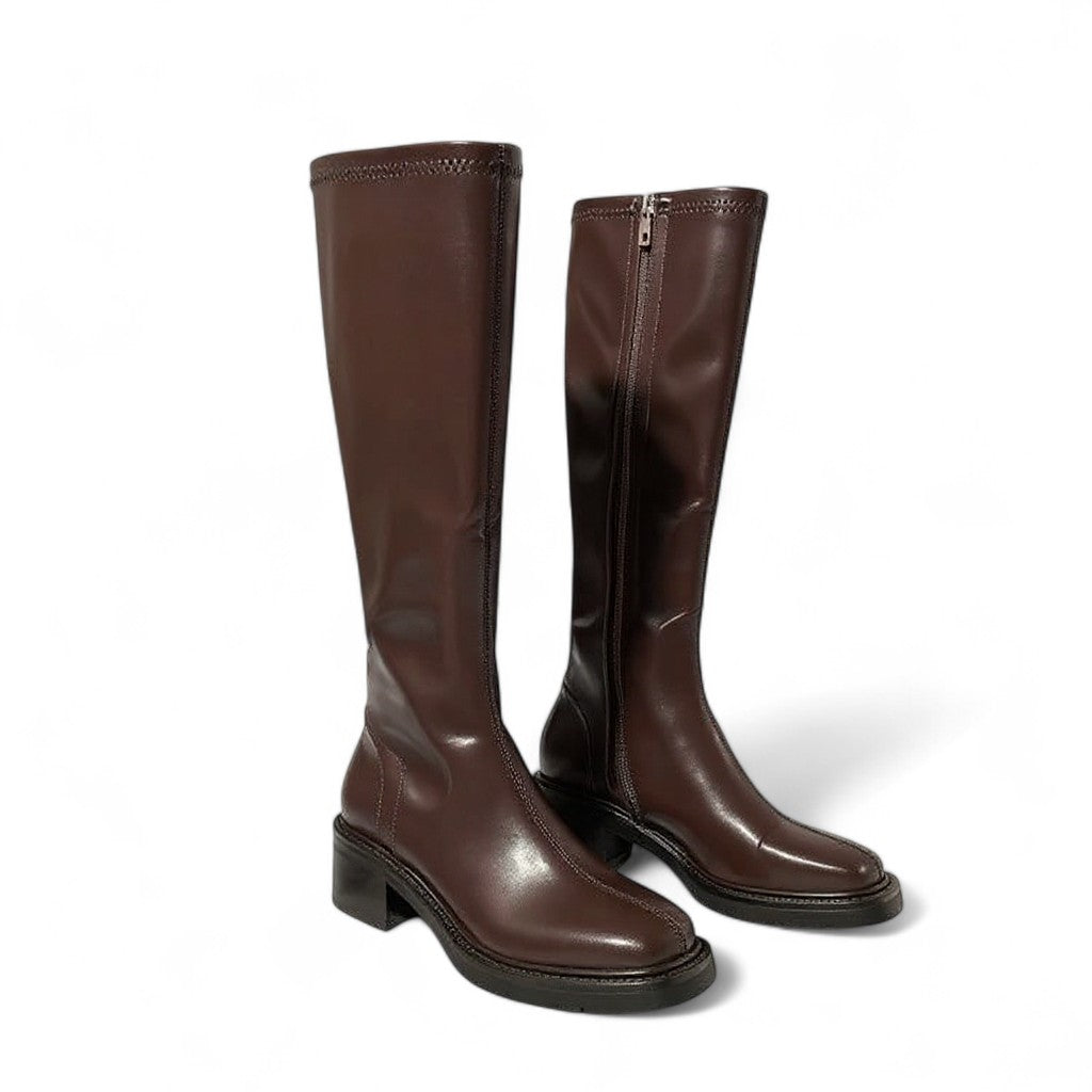 Kitry - Bottes Cavalières Tendances à Talon Épais pour Femme