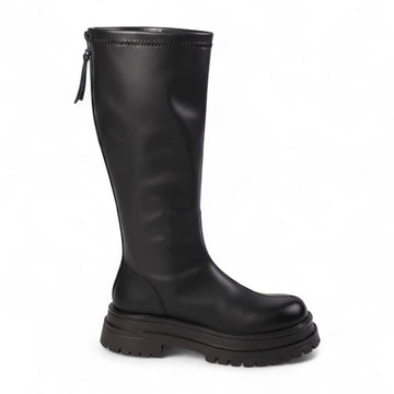 Ilona - Bottes Cavalières Plateforme avec Fermeture Arrière Femme