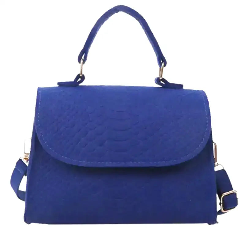 FAUSTINE - Petit Sac à Main Croco en Tissu Rigide