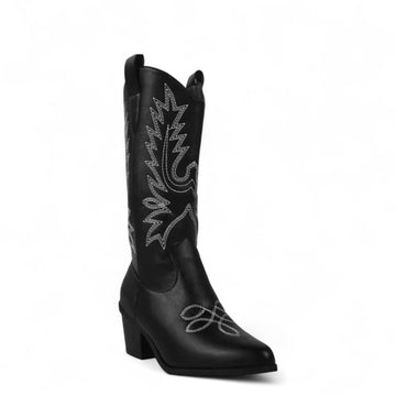 Dyna - Santiag Élégante à Talon avec Broderies pour Femme