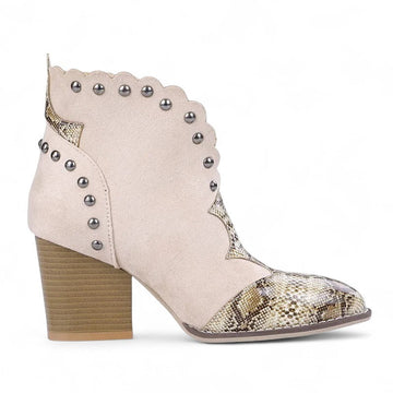 Araceli - Santiag Courte Vintage et Cloutée