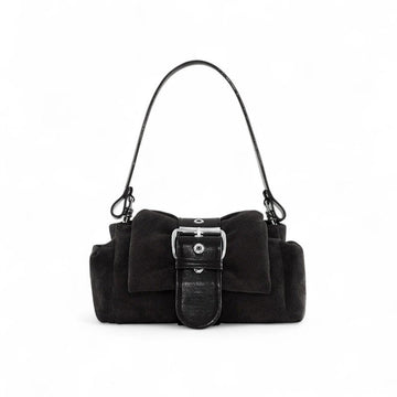 HAZEL - Petit Sac à Main en Cuir à Boucle en Daim